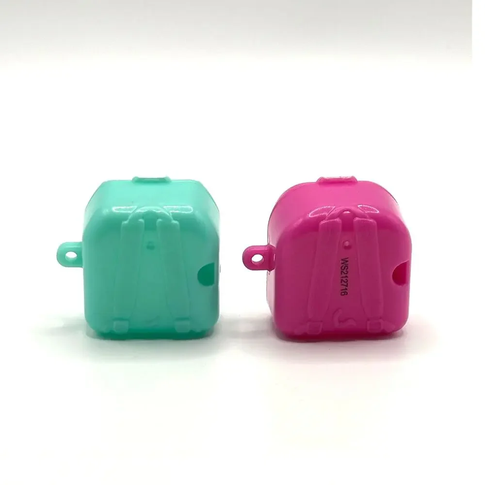 Shopkins Lot of 2 Suitcases, Turquoise & Pink, EUC